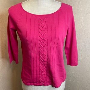 🎉HP🎉R. Q. T. Petite Pink Blouse Laced Front